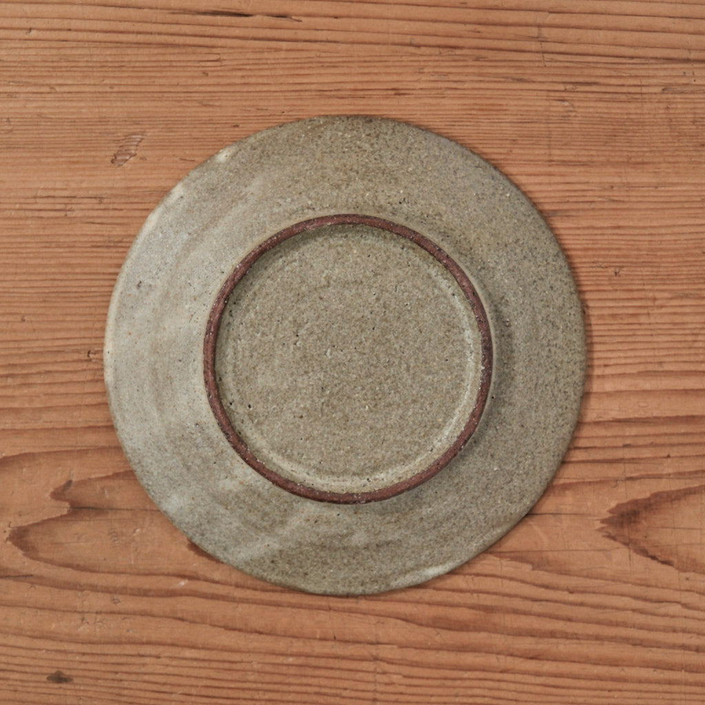 [ てしま島苑 ] 絵皿「かぼちゃの花」 ひまわり釉