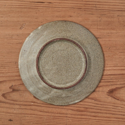 [ てしま島苑 ] 絵皿「かぼちゃの花」 ひまわり釉