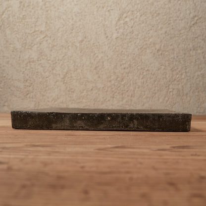 [ てしま島苑 ] 原土プレート四角‐中 本鷹唐辛子釉