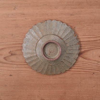 [ てしま島苑 ] 型打皿-小 本鷹唐辛子釉-1