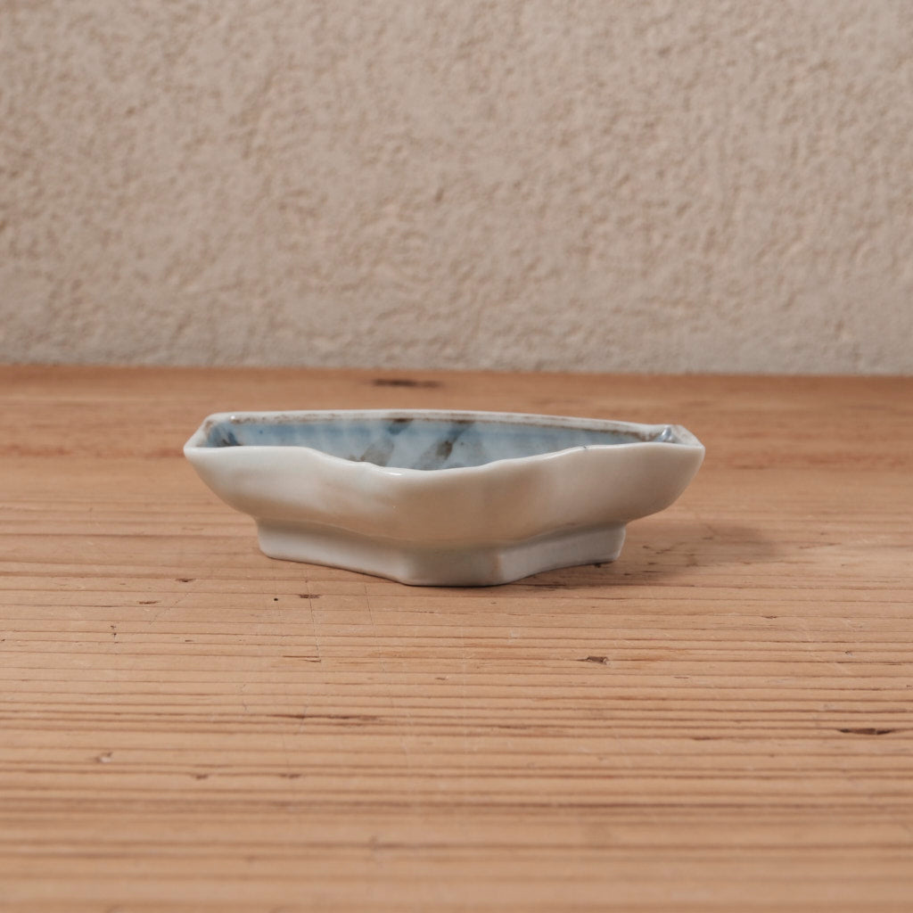 [ 柳川 謙治 ] 染付 富士山形 豆皿