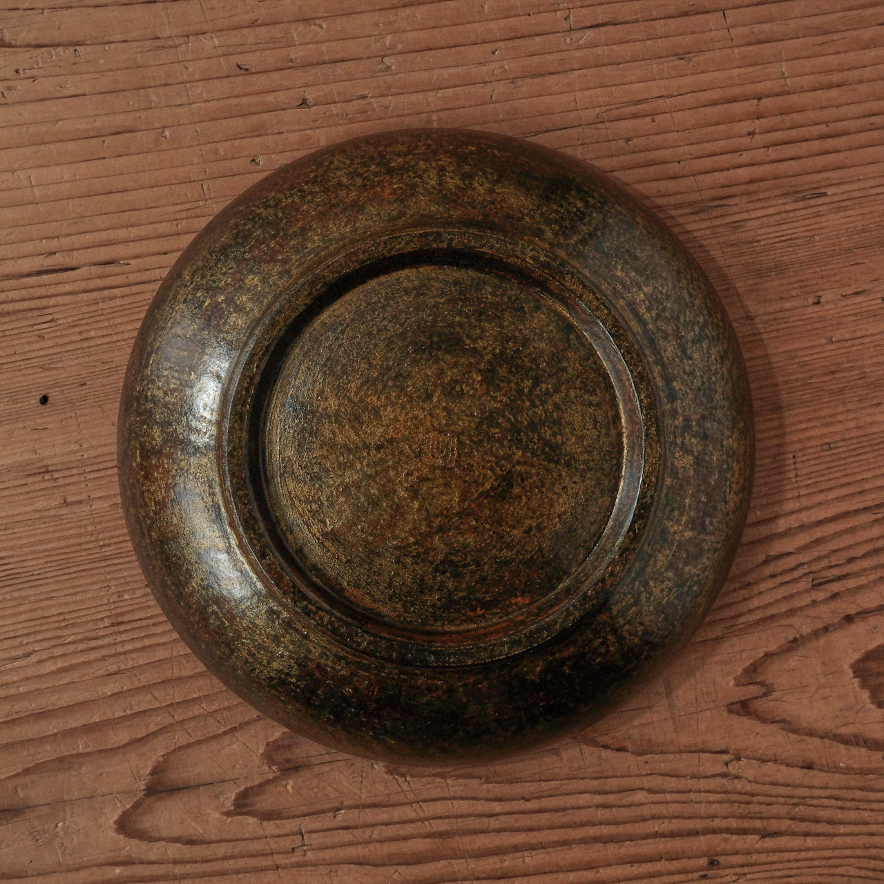 [ 出口 結莉 ] 陶胎漆器 七寸・中皿-黒