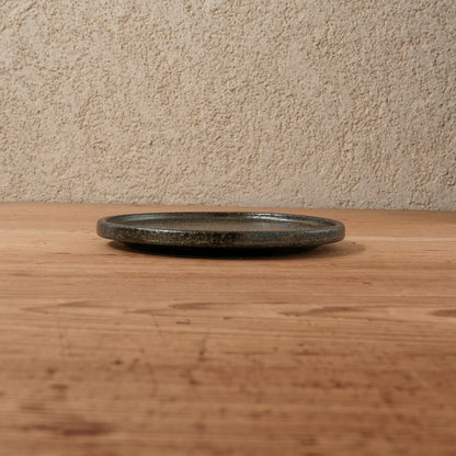 [ 出口 結莉 ] 陶胎漆器 プレート皿-黒