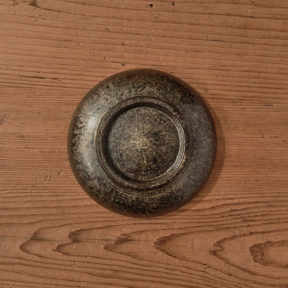 [ 出口 結莉 ] 陶胎漆器 五寸・中皿-黒
