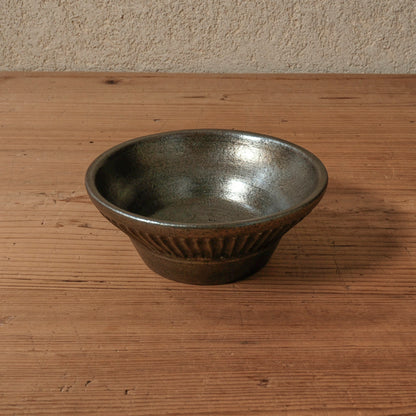 [ 出口 結莉 ] 陶胎漆器 鎬鉢-黒