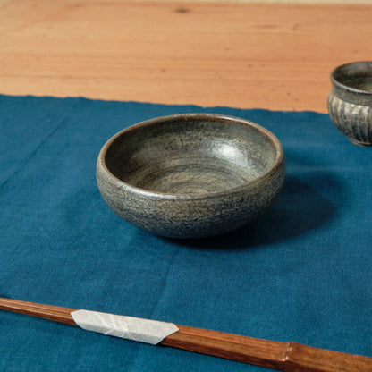 [ 出口 結莉 ] 陶胎漆器 小鉢-青