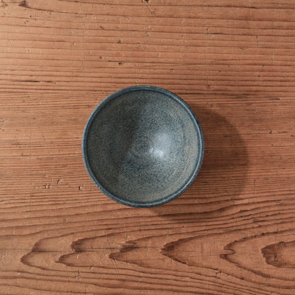 [ 出口 結莉 ] 陶胎漆器 飯碗-青