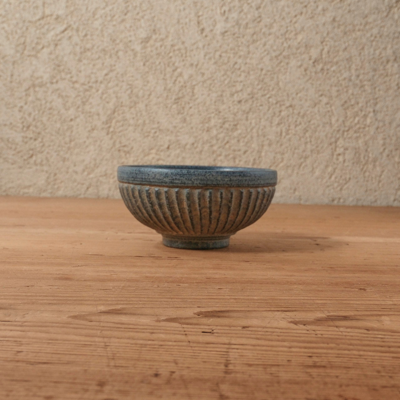[ 出口 結莉 ] 陶胎漆器 飯碗-青