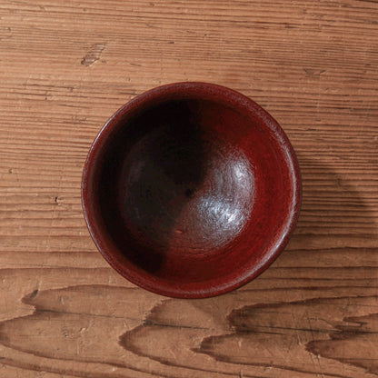 [ 出口 結莉 ] 陶胎漆器 湯呑(小)-朱