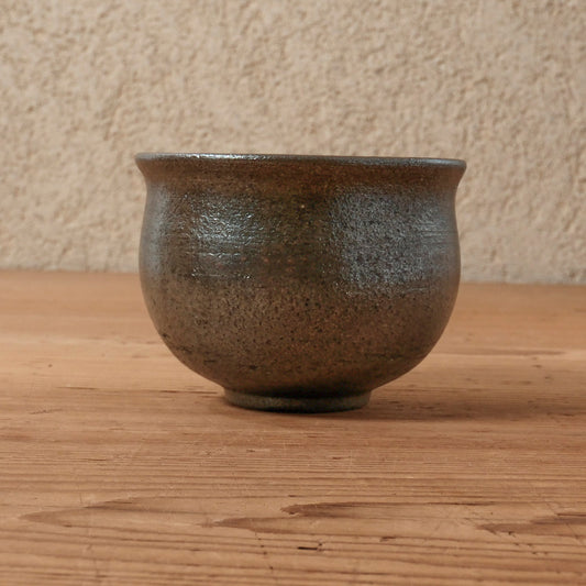 [ 出口 結莉 ] 陶胎漆器 湯呑(中)-いぶし銀