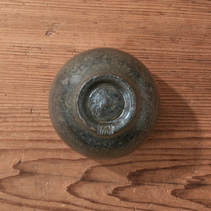[ 出口 結莉 ] 陶胎漆器 湯呑(中)-いぶし銀03