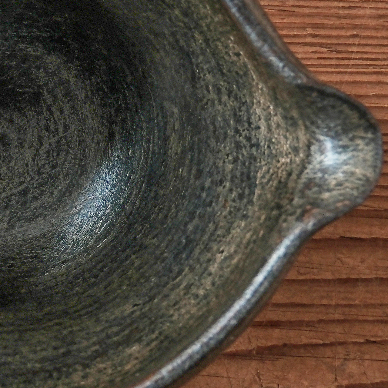 [ 出口 結莉 ] 陶胎漆器 片口-青