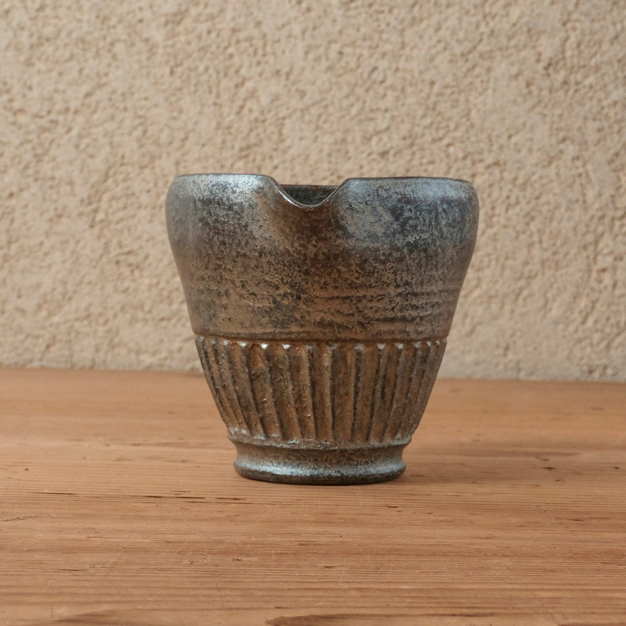 [ 出口 結莉 ] 陶胎漆器 片口-青