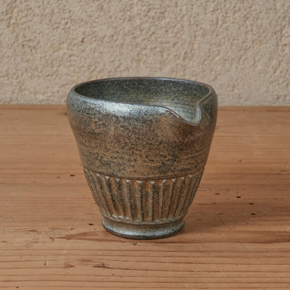 [ 出口 結莉 ] 陶胎漆器 片口-青