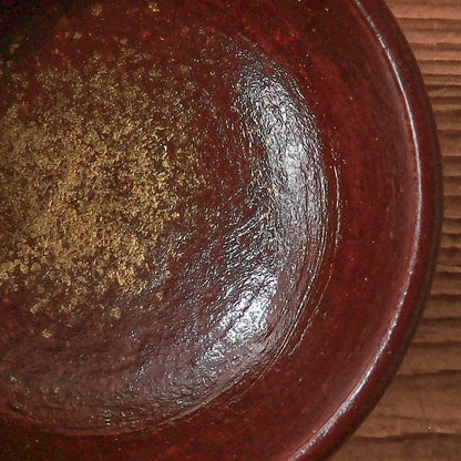 [ 出口 結莉 ] 陶胎漆器 足付き盃-朱