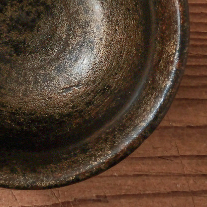 [ 出口 結莉 ] 陶胎漆器 ぐい呑み-黒