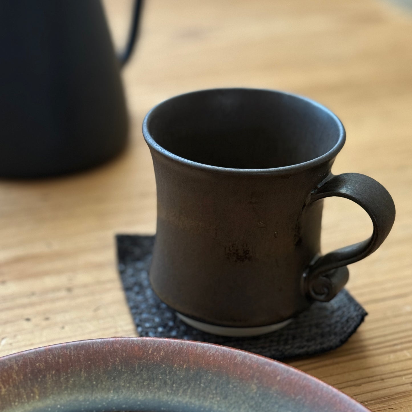 [ 北側 雄一 ] マグカップ 窯変黒釉